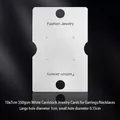 White 10x7cm jewelry display card for earrings and necklaces with 350g cardstock - 10*7cm 350g