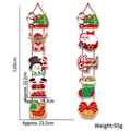 Detailansicht 120cm Weihnachtsbanner Set mit Weihnachtsmann und Schneemann mit Maßangaben - Mehrfarbig Stil 04