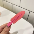 Pink matte candy color hair clip featuring seamless design for sweet styling - Jelly Seamless Clip / 6.7cm / Rose Pink