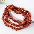 Strand of irregular brown goldstone chips with sparkling finish for DIY jewelry - Red Goldstone (Circumference Approx. 80cm)