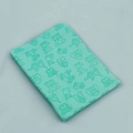 Absorbent mint green pet towel with cute dog cartoon prints for dogs and cats - Bagged Large (66*43) / Green / Pet Embossed