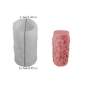Pink cylinder hummingbird floral candle mold for DIY soap resin casting 12.5cm height - Swan Flower Cylinder