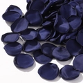 Dark blue silk artificial rose petals with glossy finish for wedding party decoration - Dark Blue (54)