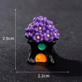 Miniature purple flower roof magic house figurine for Halloween landscape decor - Style 2 Tree House