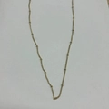 18K gold plated stainless steel bead chain necklace with polished metallic finish - 1.4mm Beaded Chain-Gold