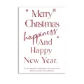 Christmas and New Year wrapping paper featuring red Merry Christmas typography design - Typography Style F / 35*50cm (10 Sheets)