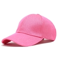 Detail of pink glitter baseball cap showing shimmering sequins and structured six-panel design - 56-60cm / Rose Red