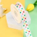 Polka dot pattern polyester ribbon roll for gift wrapping and birthday cake packaging - Polka Dot / 2.5cm