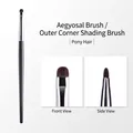 Eyeshadow and aegyo-sal makeup brush made of pony hair with black slim handle - Aegyo Sal Brush (Pony Hair)