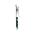 23cm stainless steel food tongs with green silicone grip and detailed size specifications - Green Handle Serrated Tongs - Large