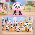 Cute panda blind box series with 8 regular designs and 1 hidden food-themed figure - Panda Bakery Workshop (Set)