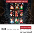 Adesivi natalizi con gnomi e pupazzo di neve, decalcomanie statiche UV per vetri 60x90cm - Serie Gnomi di Natale (wmsd-02) / Set di 9 fogli (20*30CM*9)