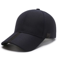 Classic dark blue baseball cap with structured panels and embossed brim detail - Navy Blue