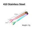 Pinze per zucchero in acciaio inox arcobaleno per ghiaccio e piccoli stuzzichini - Acciaio Inossidabile 410 10.8cm Arcobaleno