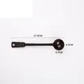 Upgraded Thickened Long Handle Plastic Powder Scoop Black