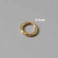 Anilla de resorte dorada de 2,5 cm en metal para bolsos y accesorios de manualidades - Dorado Aros Lisos / 2.5cm