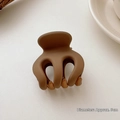 5cm dark brown matte hair claw clip for women's elegant hairstyle accessory - Small Claw Style / Diameter about 5cm / Matte Coffee
