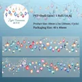 Nastro decorativo PET Party Lights con effetto luce a conchiglia, rotolo 40mm x 2m - Luce da Festa
