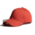 Vibrant orange cotton ponytail baseball cap featuring a back opening for outdoor sun protection - Orange