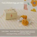Realistic fried chicken leg shaped scented candle in yellow with milk coffee aroma - Fried Chicken Leg