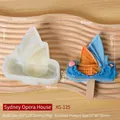 Molde de silicona con forma de Ópera de Sídney para helados DIY y postres creativos - Ópera de Sídney