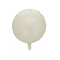 Minimalist creamy white 40-inch number balloon for birthday party decorations - 18 Inch Round Shape / Cream White
