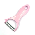 Pelapatate ad anello rosa in plastica con lama in acciaio inossidabile per frutta e verdura - Acciaio Inossidabile - Rosa