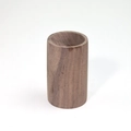 Diffuseur d'huiles essentielles en bois naturel avec grain fin et forme cylindre - Noyer Noir Diffuseur Rond