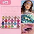 Palette di ombretti glitter a 24 colori #02 con paillettes per trucco scenico e festa - Stile 2