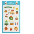 Cute Christmas Washi stickers set with Santa and reindeer designs in 11x20CM size - Happy Christmas Sticker Style D