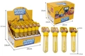 Yellow construction vehicle bubble wands set with 24 pieces and a display box - Construction Vehicle Bubble Wand (Box of 24)