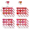 Set di adesivi a cuore grattabili per la festa della mamma con motivi floreali colorati - Set di Adesivi per la Festa della Mamma