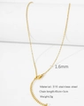 1.6mm 18k gold plated 316L stainless steel O-chain necklace with lobster clasp - HC0037G-O-Chain/Cable Chain