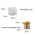 DIY silicone mold for male torso planter pot with finished plaster body statue - Male Torso Planter Mold