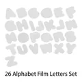 Juego de 26 láminas traslúcidas del alfabeto inglés para fundición de resina y colgantes - Láminas de Película Plástica para Letras Shaker (26 Piezas)