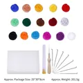 Kit infusione ad ago con 16 rotoli di lana colorata e strumenti per il fai-da-te - 16 Colori 10g Lana + Borsa per Attrezzi