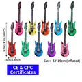 Inflatable PVC rock guitar toys in vibrant assorted colors for parties, 52x15cm size - Guitar 55CM (Multicolor)