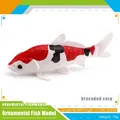 Modèle de carpe koï réaliste rouge, blanc et noir, figurine de poisson 15,4cm - Koi Rouge, Blanc et Noir (PL127-2318)