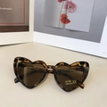 Kinder Sonnenbrille in Herzform mit Leoparden-Muster und UV400 Schutzgläsern - Leopardenmuster