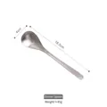 Cucchiaio da tavola in acciaio inossidabile 304 opaco, 18,5 cm con finitura spazzolata - Cucchiaio da Tavola