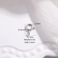 Cierre de marinero en plata S925 para joyas DIY con medidas precisas y detalles macro - Estilo B Color Plata 5.7*8.15mm