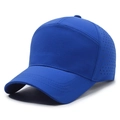 Königsblaue Schnelltrocknende Baseballkappe mit Laser-Belüftungslöchern für Sport - Verstellbar / Königsblau