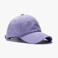 Classic purple cotton baseball cap with adjustable strap and breathable eyelets - Mauve