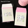 Pink and green striped Pochacco cartoon mini paper envelope for photo cards, 8.5x11x3cm - 5# Melon - Cute Envelope Bag