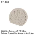 Monstera leaf silicone mold for fondant and chocolate, size 6.7x7.3cm in light grey - Small / Gray