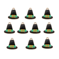 Set mit 10 DIY-Legierungsanhängern in Form von schwarzen Thanksgiving-Pilgerhüten - Stil 5 Erntedankfest Pilgerhut/10 Stück