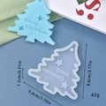 Detailed size specifications for Christmas tree silicone mold with Merry Christmas engraving - Christmas Tree with Double Stars