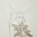 Star-shaped acrylic crystal snowflake ornament for Christmas tree decor, 18cm large size - Large Crystal Star Burst