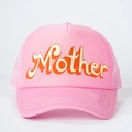 Cappellino trucker rosa con stampa Mother e rete traspirante per protezione solare - Taglia unica / Rosa