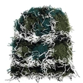 Grün gestrickte Sturmhaube mit Camouflage-Muster und flauschiger Textur für den Winter - 6# Armee Grün Camouflage